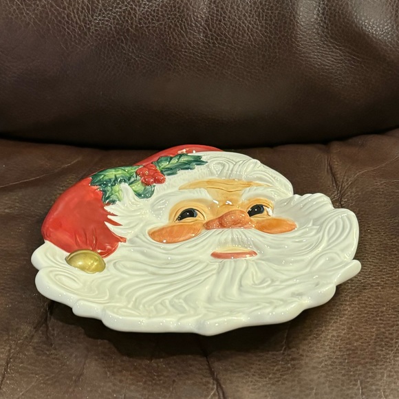 Fitz & Floyd Holiday Santa Canape Plate - Picture 8 of 10